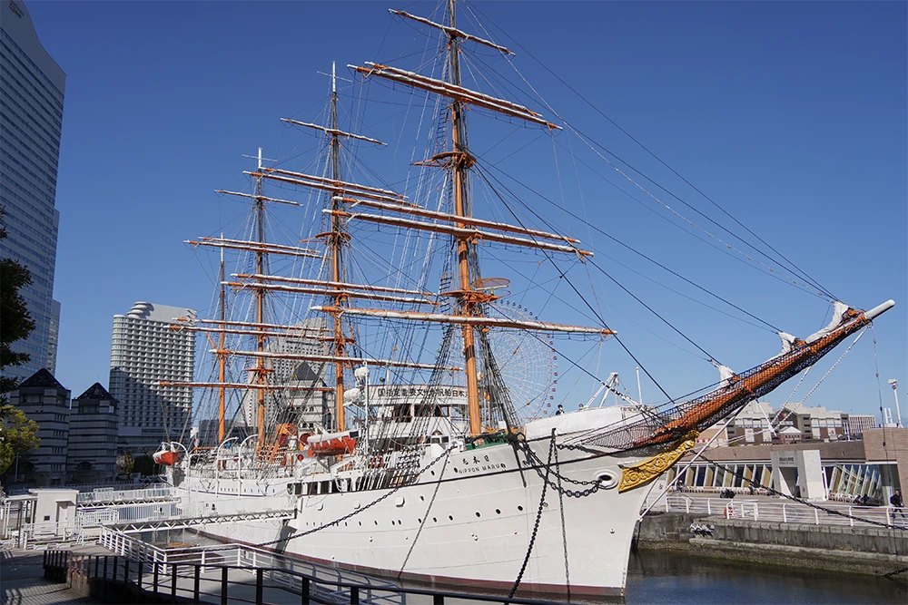 The Sail Training Ship Nippon Maru in Yokohama
